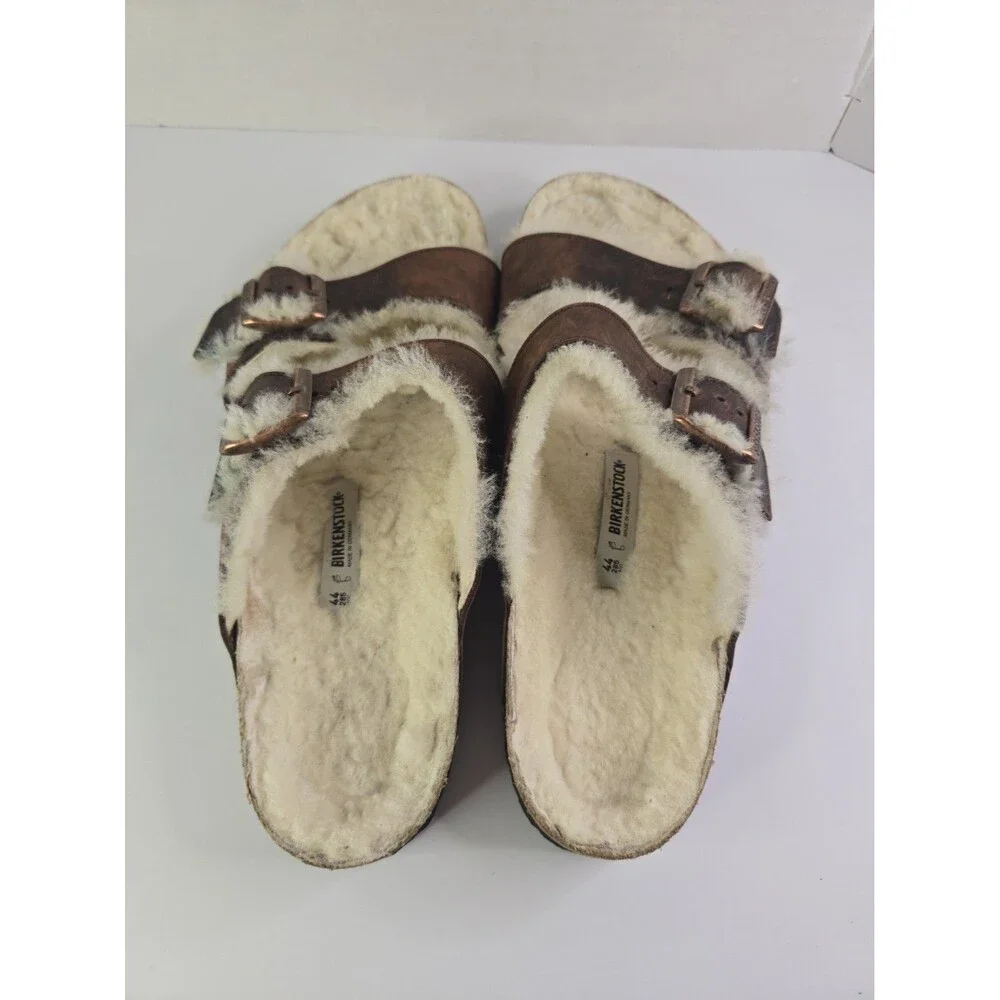 Birkenstock Arizona Fur Shearling Habana mens Size EU44/ US11